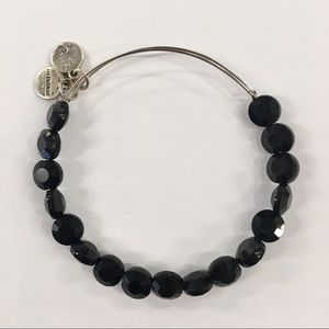 Alex & Ani Luxe Beaded Bangle in Jet